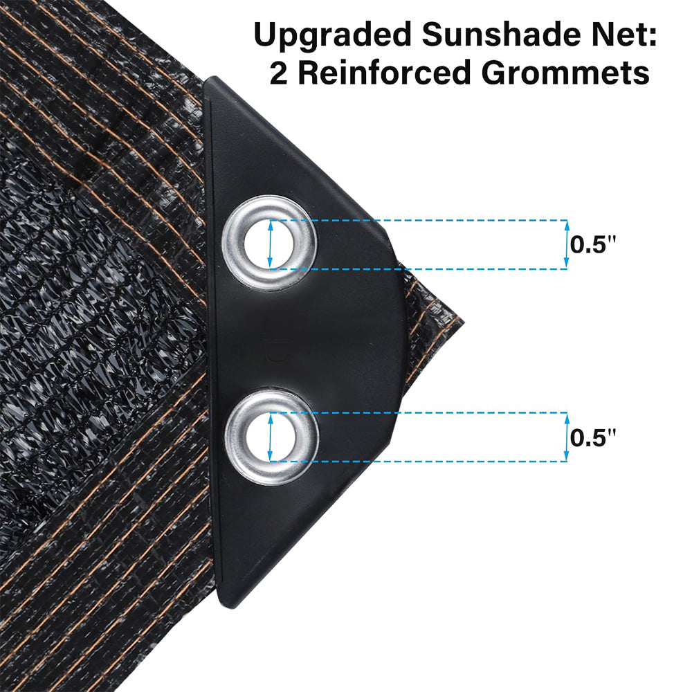 Reinforced grommet and taped edge detail