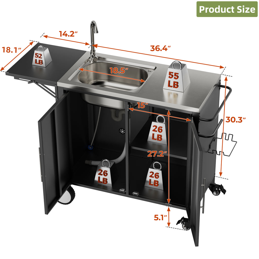 Supplier dimension drawing for the cart