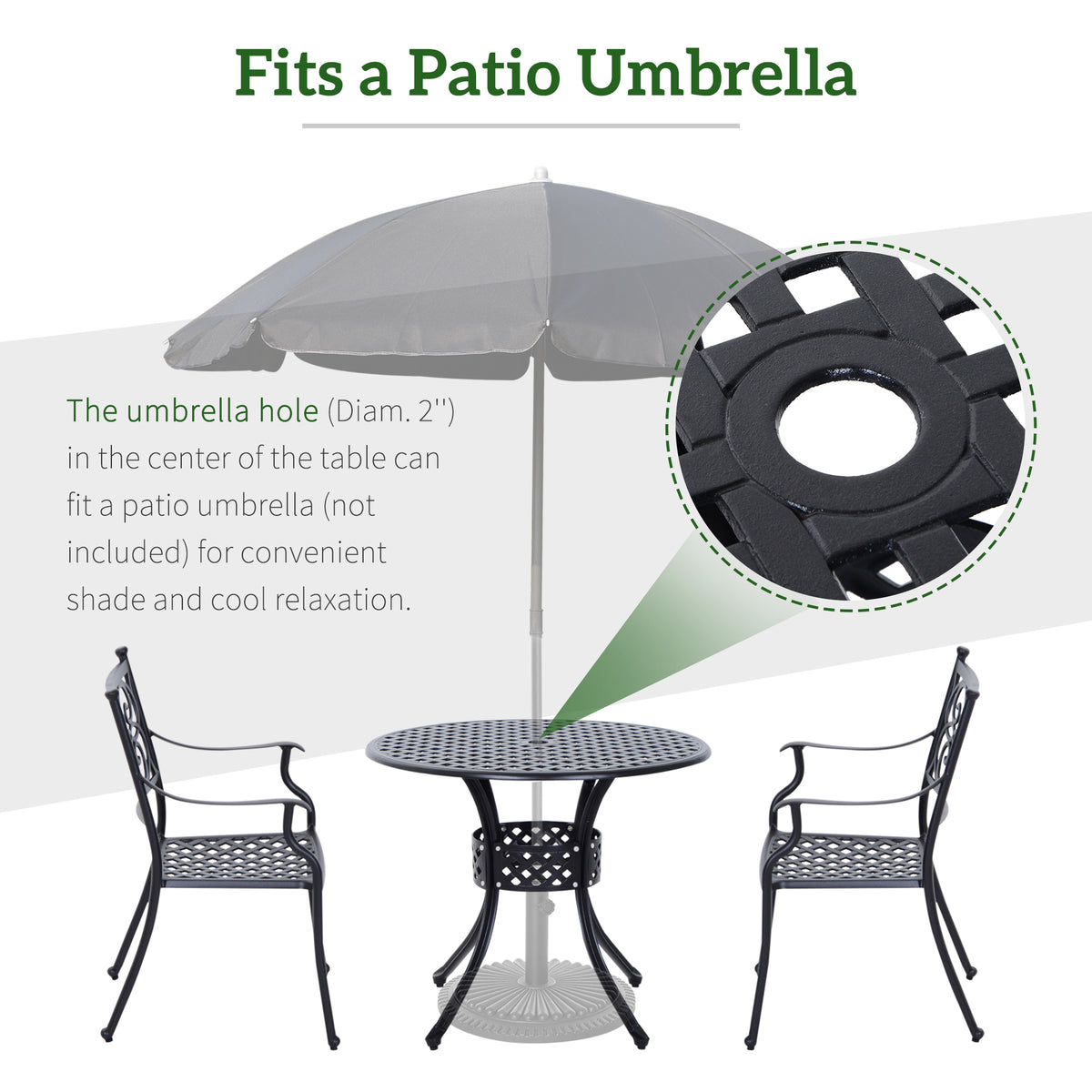 Patio table base and adjustable foot pads