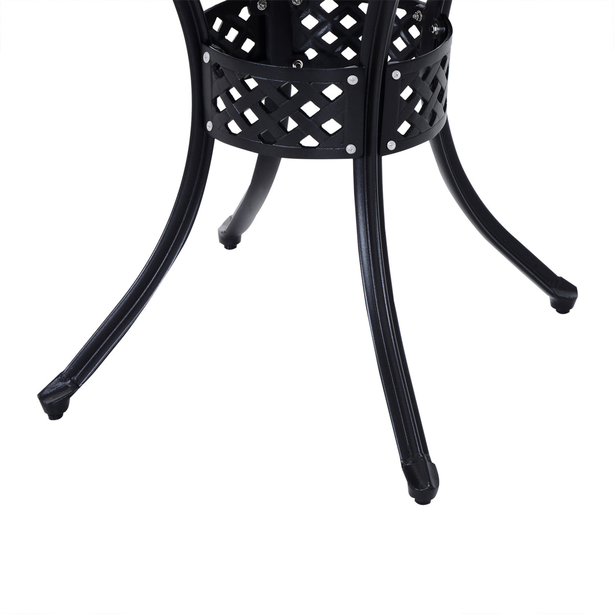 Cast aluminum patio table dimensions