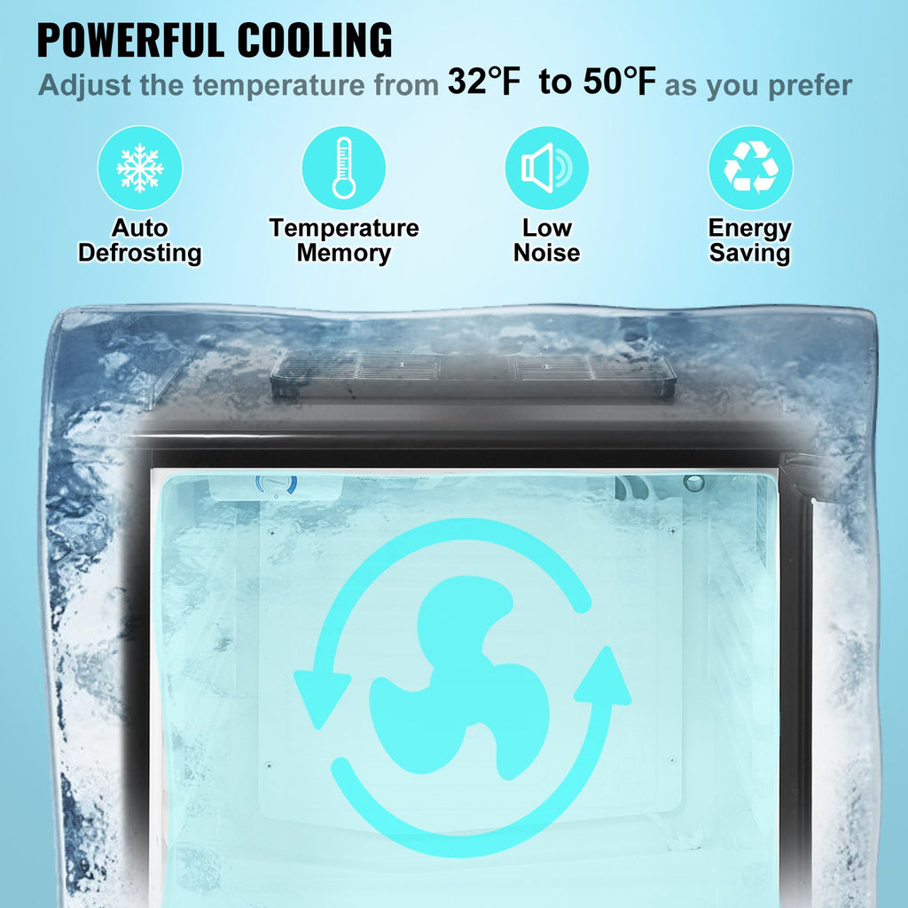 Supplier panel showing the 32 to 50 degree temperature range