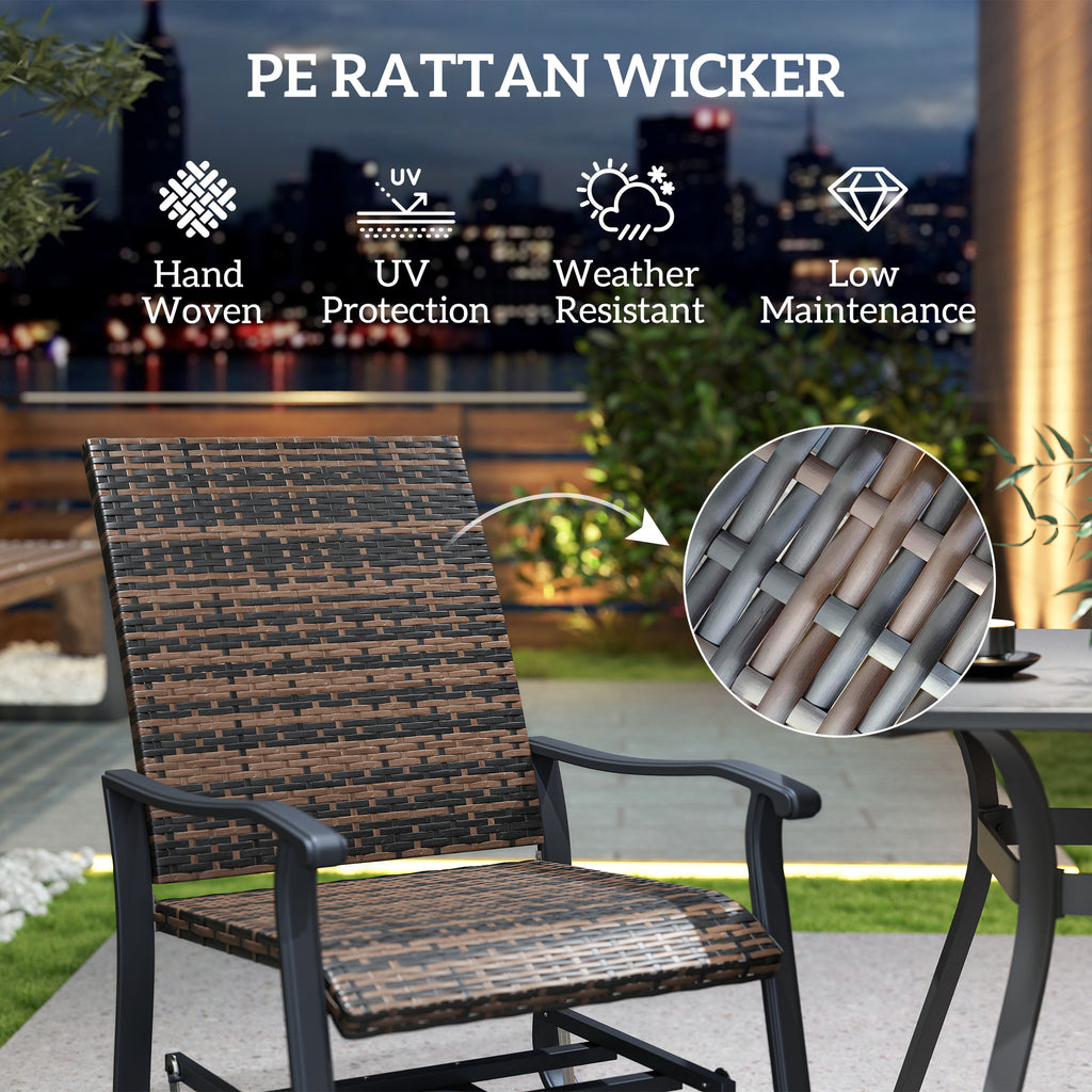 Supplier panel describing the PE rattan wicker