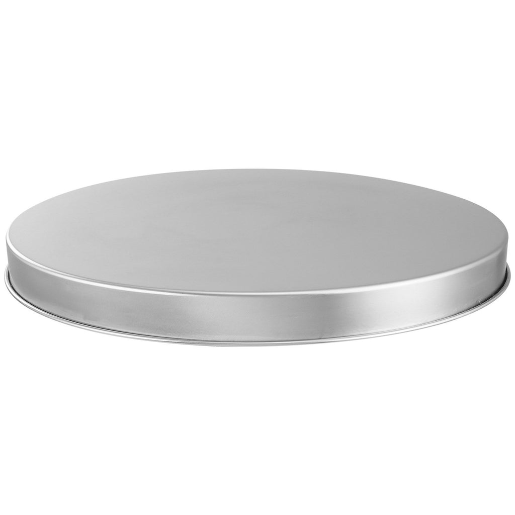 Solid stainless steel fire pit lid, 27 inch, edge profile