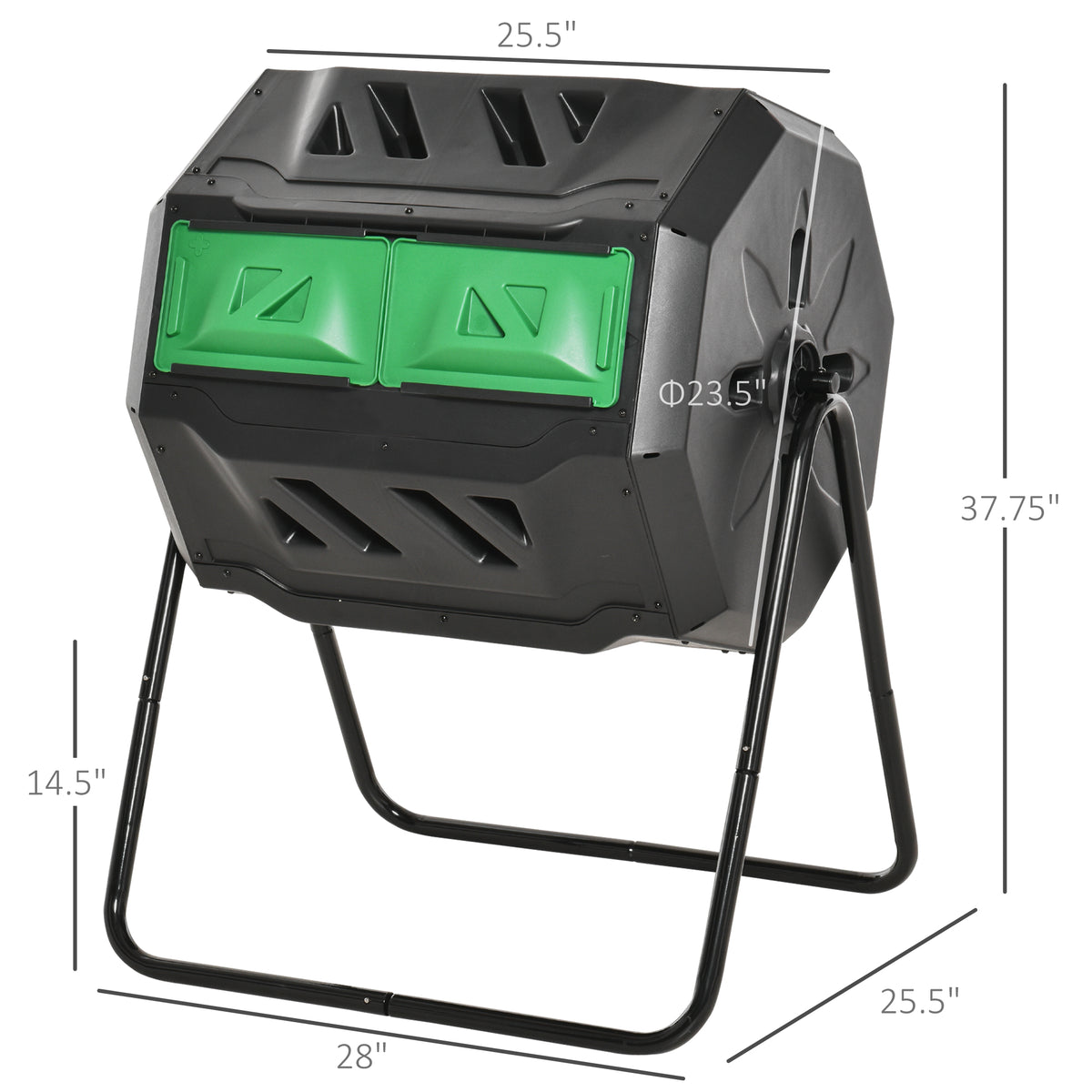 Supplier dimension drawing for the composter