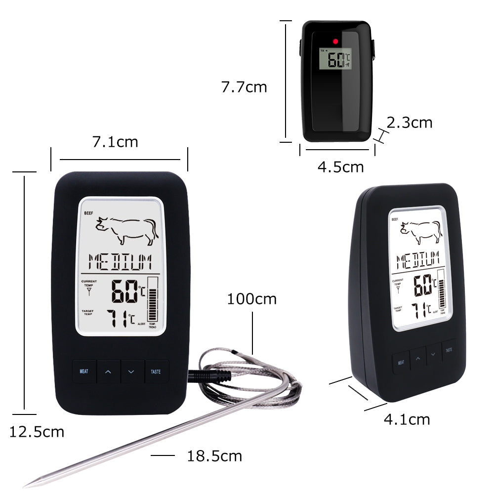 The display showing a temperature reading