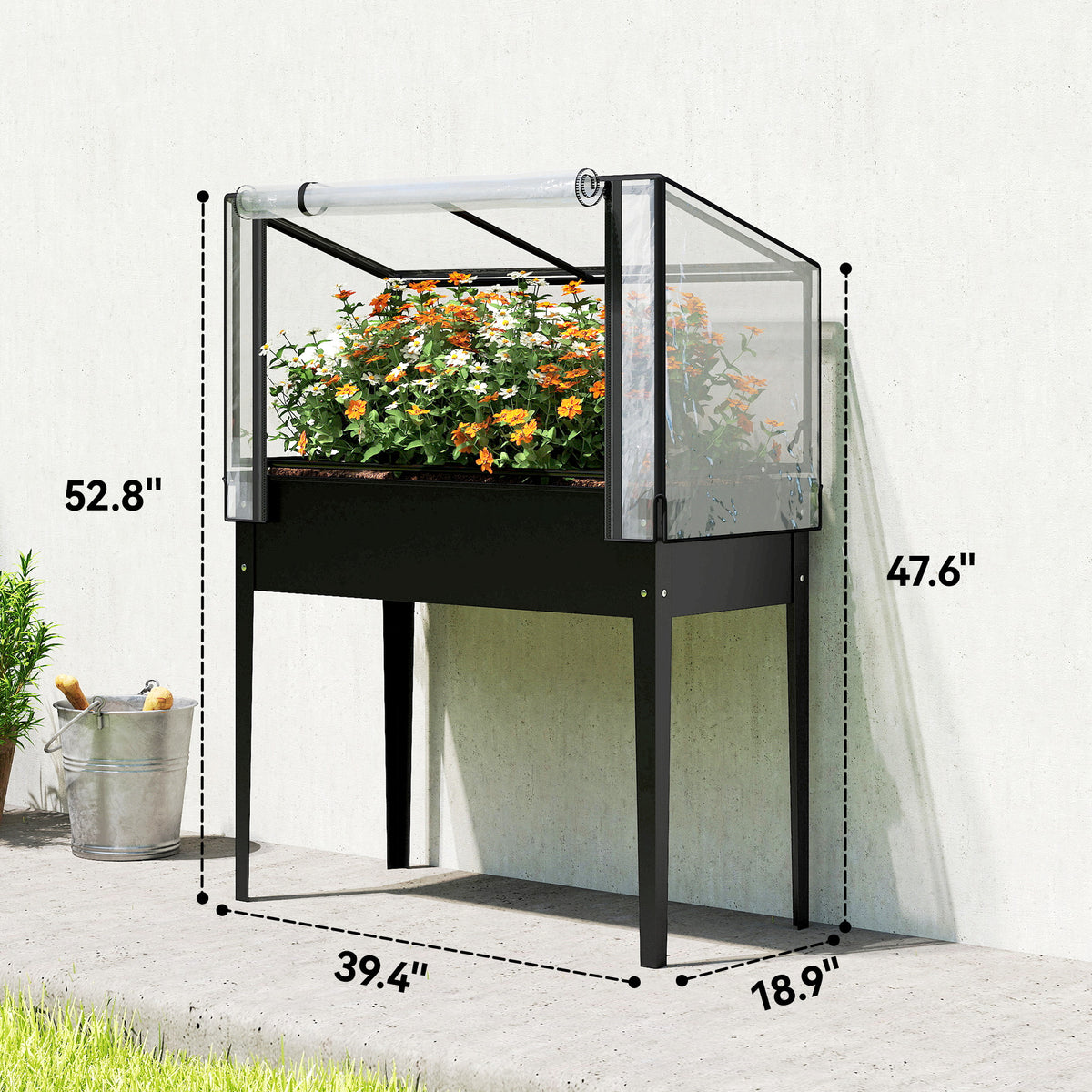 Supplier dimension drawing for the elevated bed