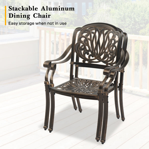 Patio chairs in an outdoor setting