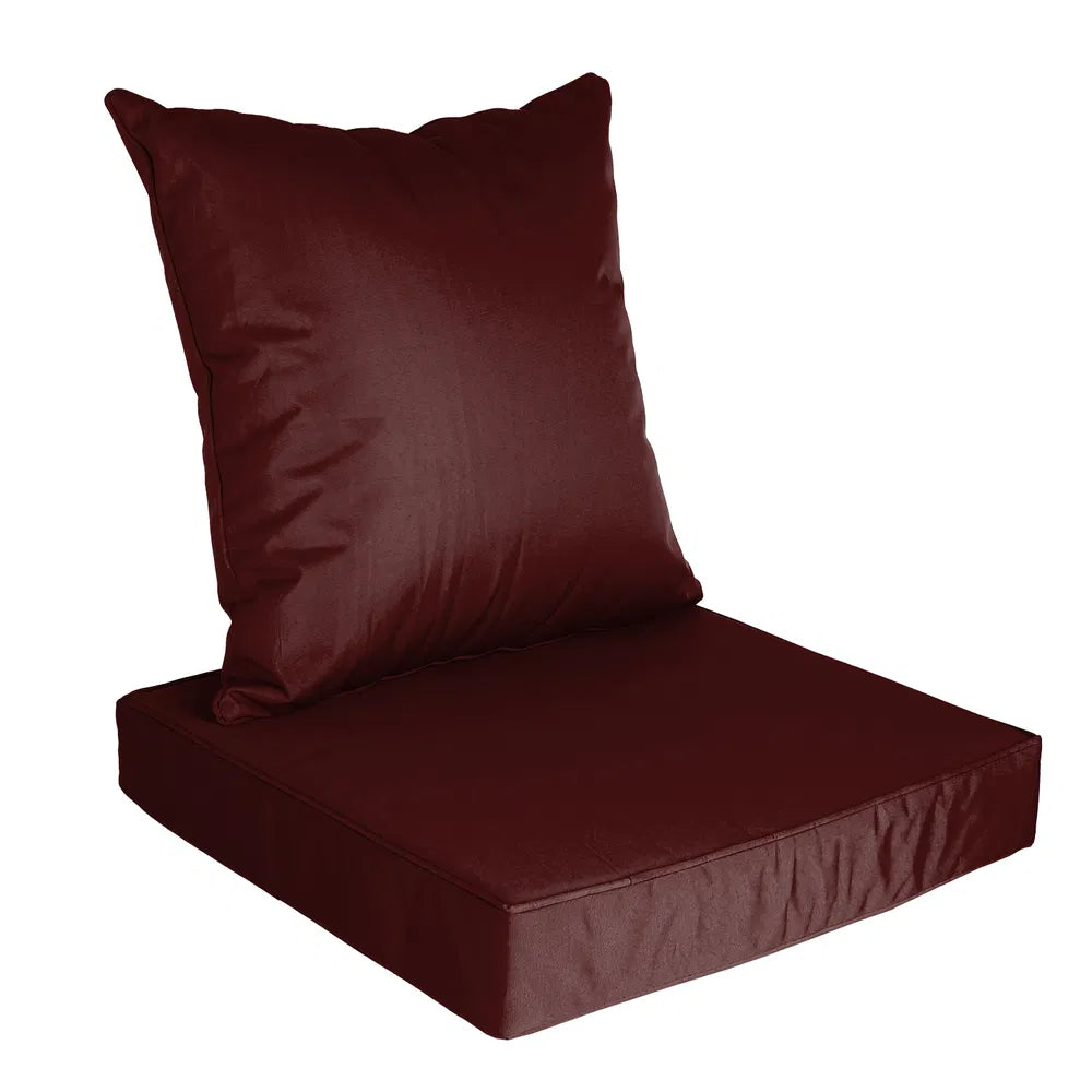 Cushion set in jujube red