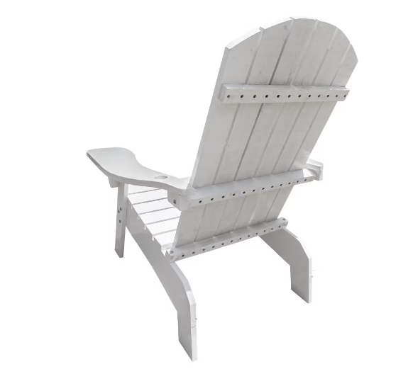 Adirondack chair shown from the side