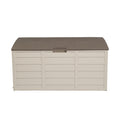 75 gallon brown resin patio storage deck box