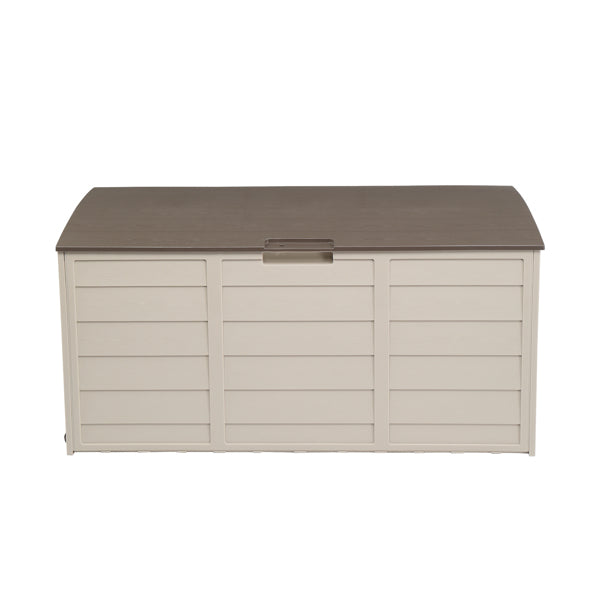 75 gallon brown resin patio storage deck box