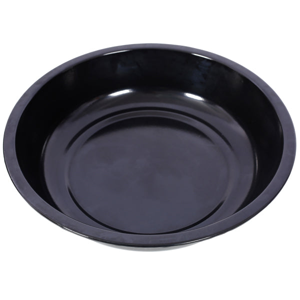 The removable black water and charcoal bowl on its own
