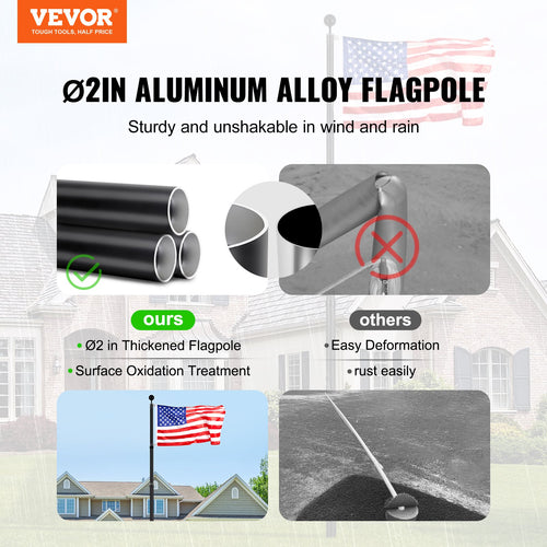 Supplier diagram of the aluminum alloy pole sections