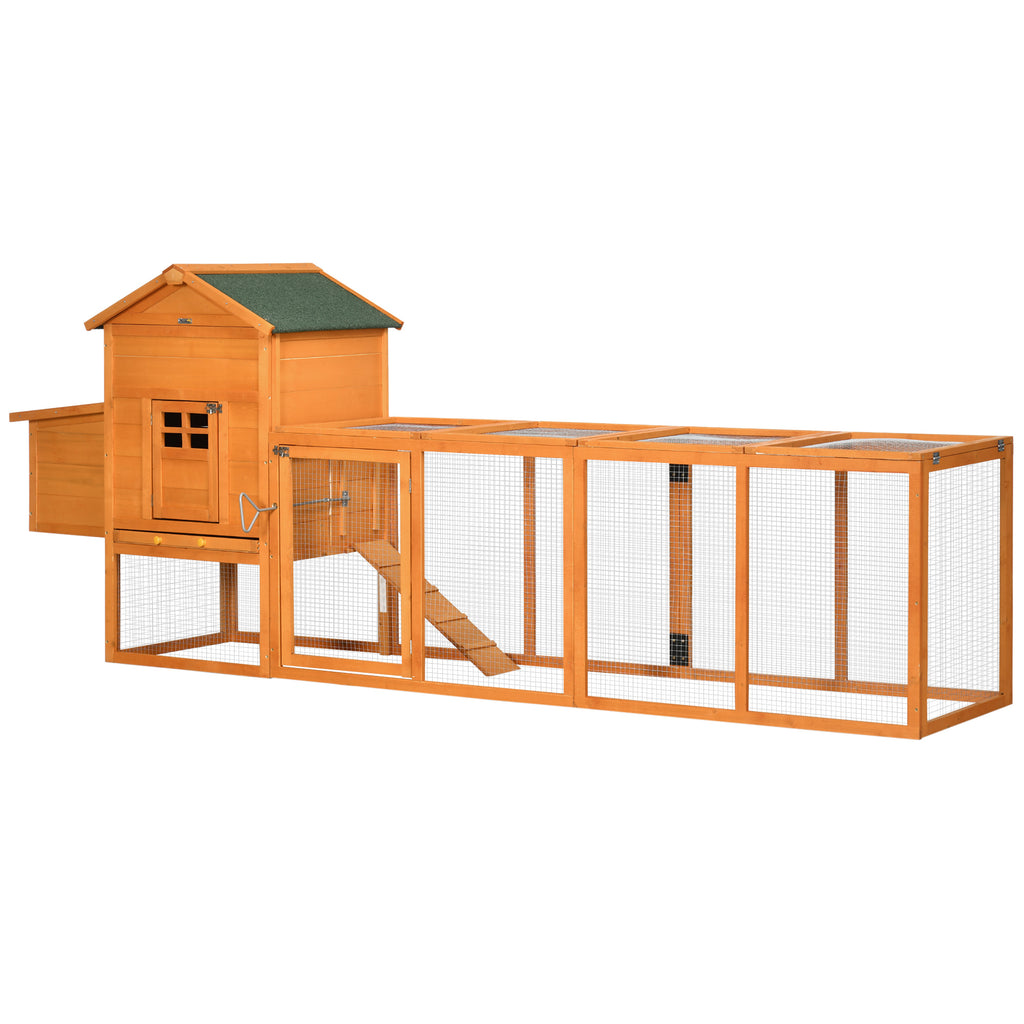 Full view of the chicken coop and run