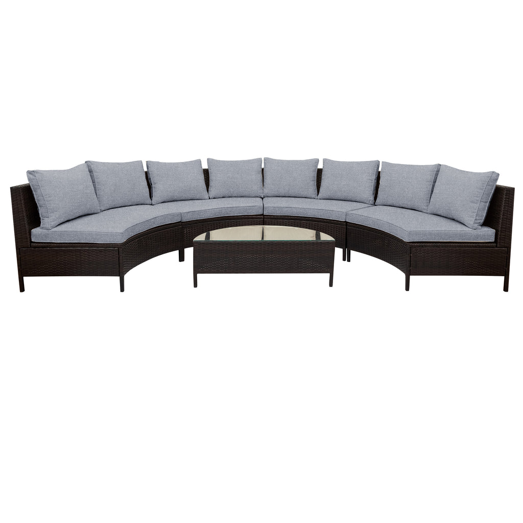 The gray set on a plain background showing the curve