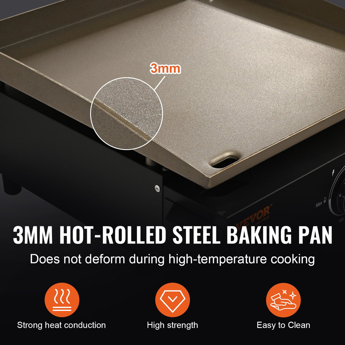 The cooking surface