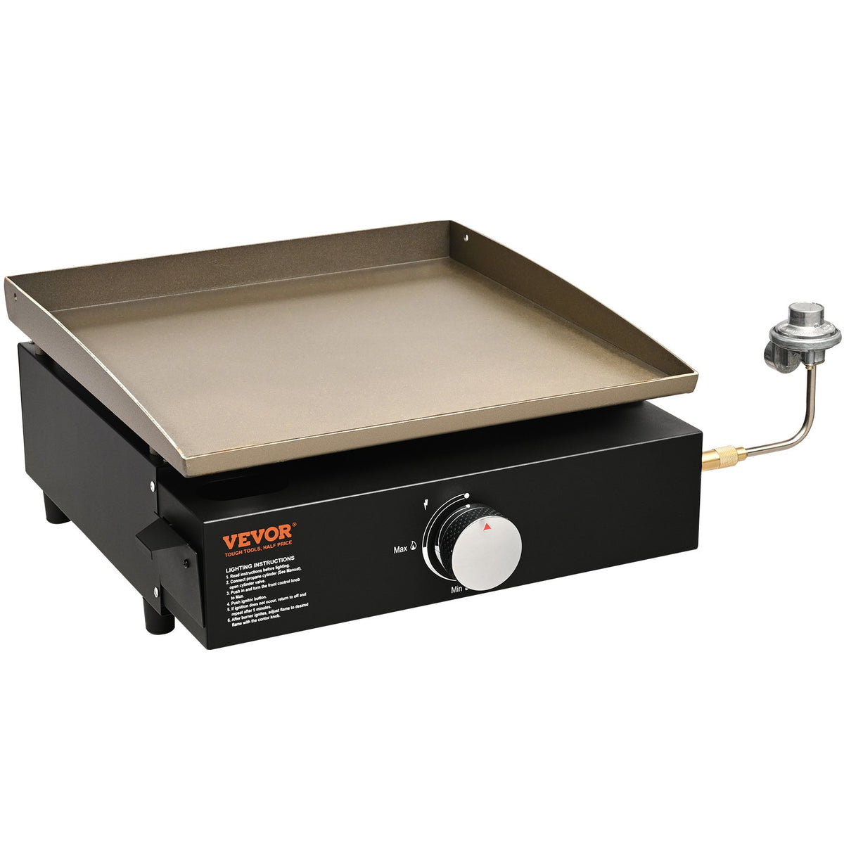 17 inch countertop gas griddle with non-stick plate