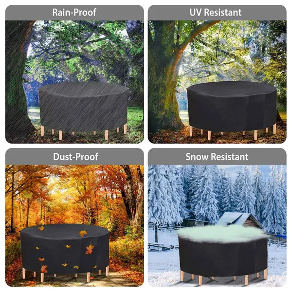 Supplier panel showing dust, UV, rain and snow resistance