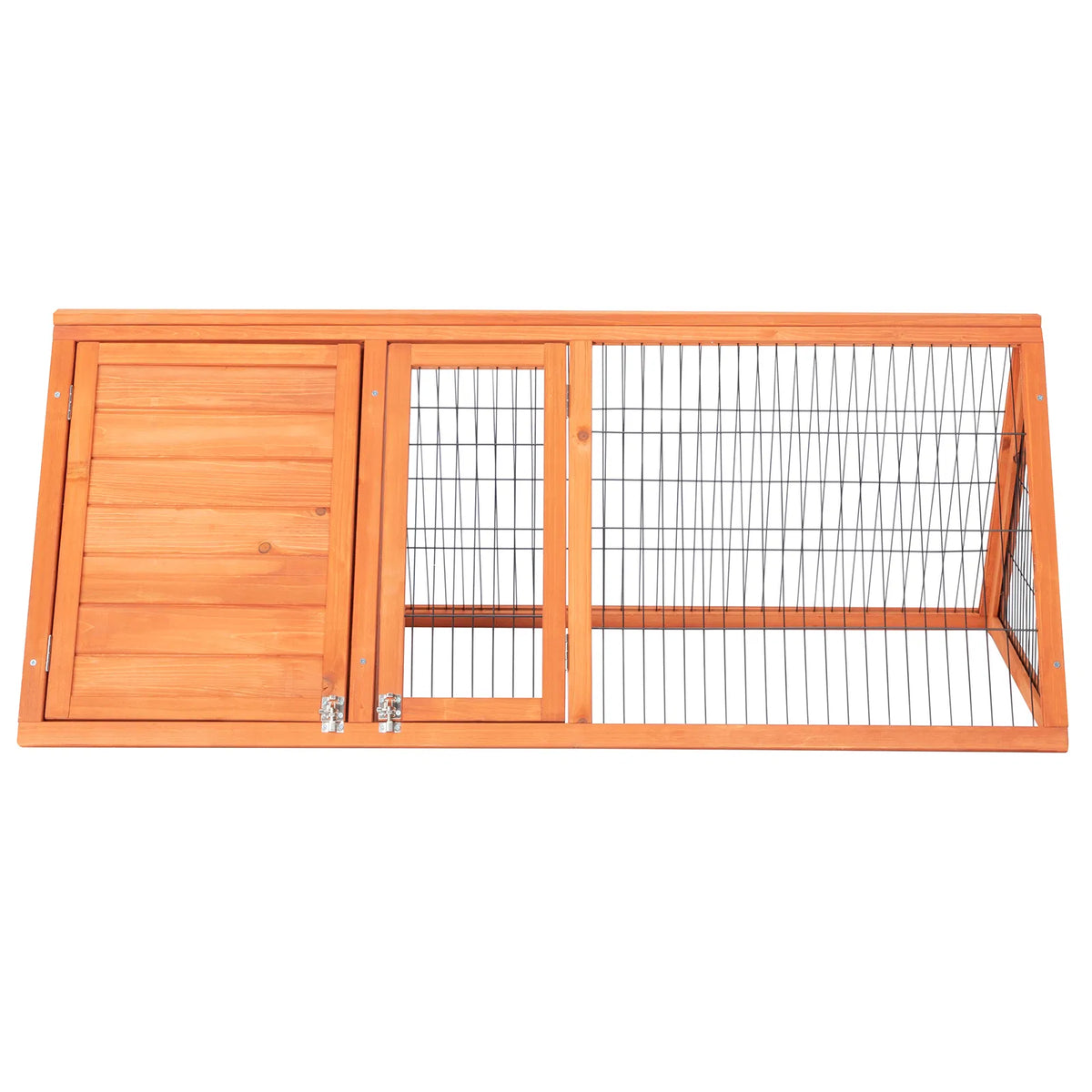 Side view of the A-frame hutch