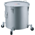 Ten gallon fryer grease caddy on a caster base