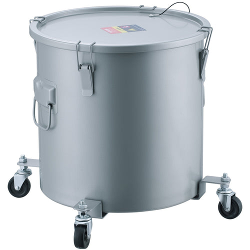 Ten gallon fryer grease caddy on a caster base