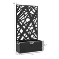 Planter with Privacy Screen
