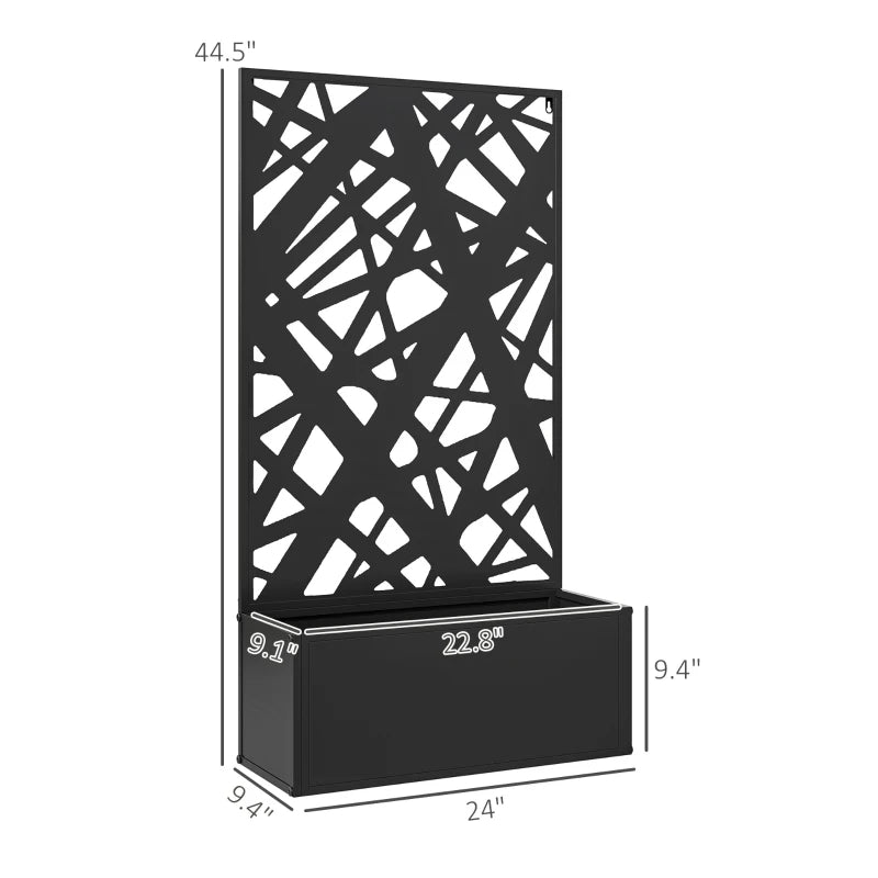 Planter with Privacy Screen