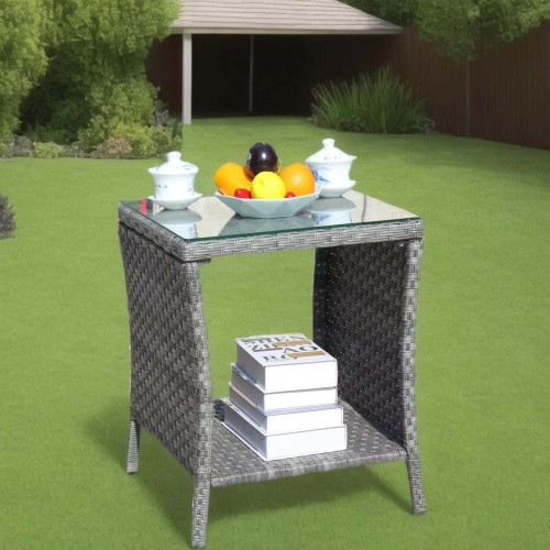 Glass-Top Coffee Table