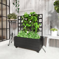 Elevated Bed with Trellis